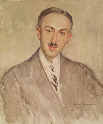 Studie für das Porträt von Andre Maurois (1885-1967) 1924